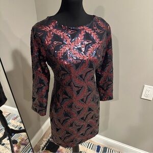 NWOT SZS: Endless Rose Long Sleeve Sequin Cocktail Dress - Women’s Small